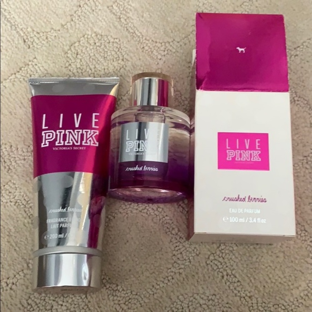 Crushed berries set